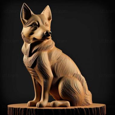 3D model Greenland dog (STL)